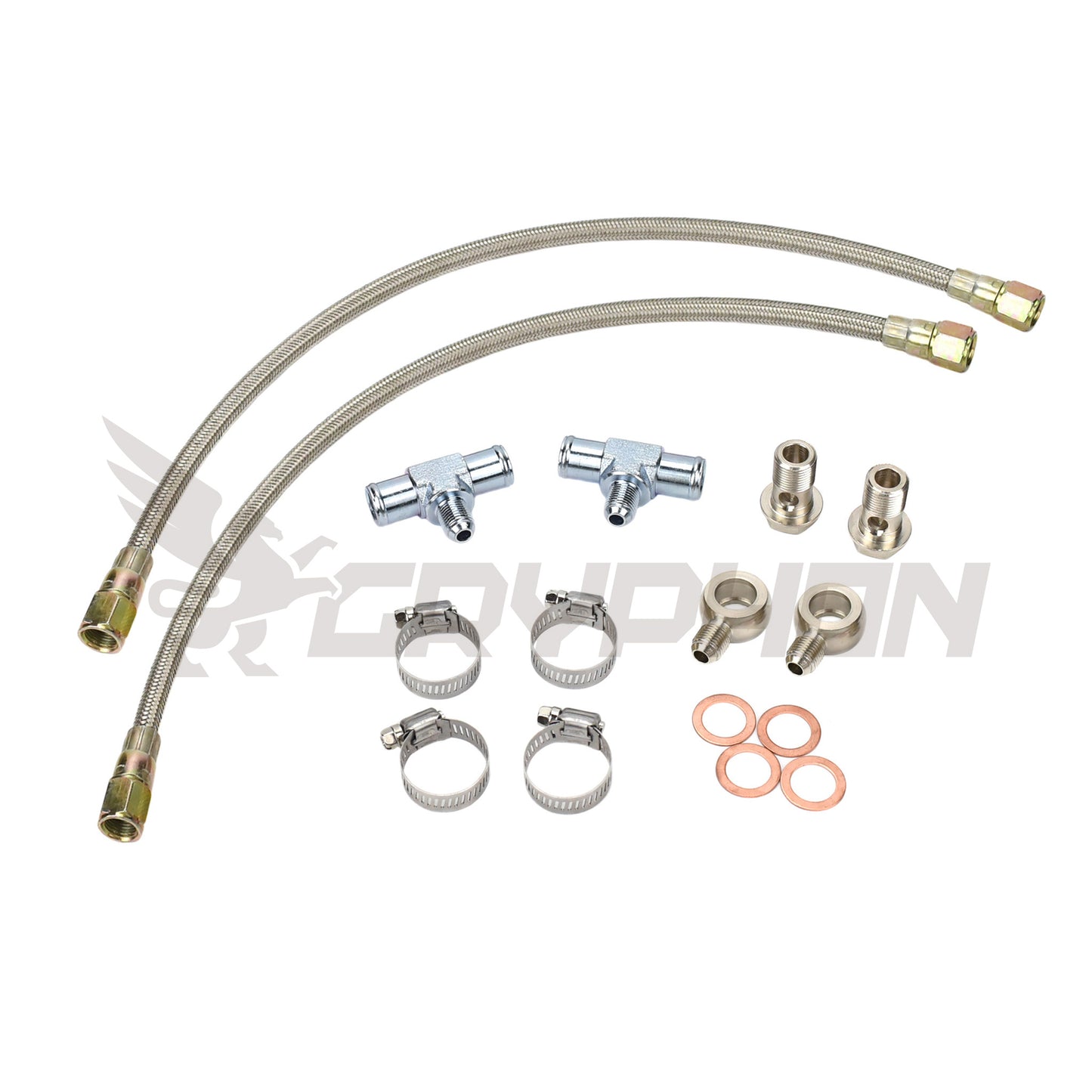 Universal Turbo Water Line Kit 6AN 3/8" Hose M18x1.5 (N/A to Turbo)