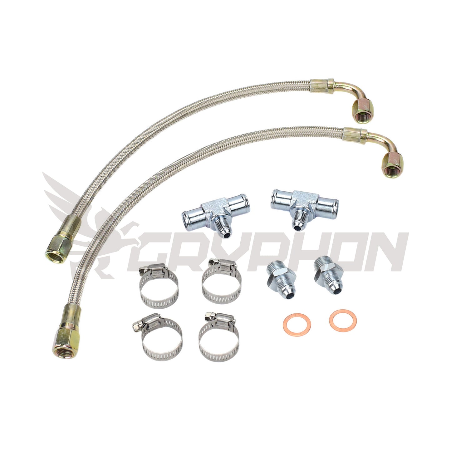 Universal Turbo Water Line Kit 6AN 3/8" Hose M16x1.5 (N/A to Turbo)