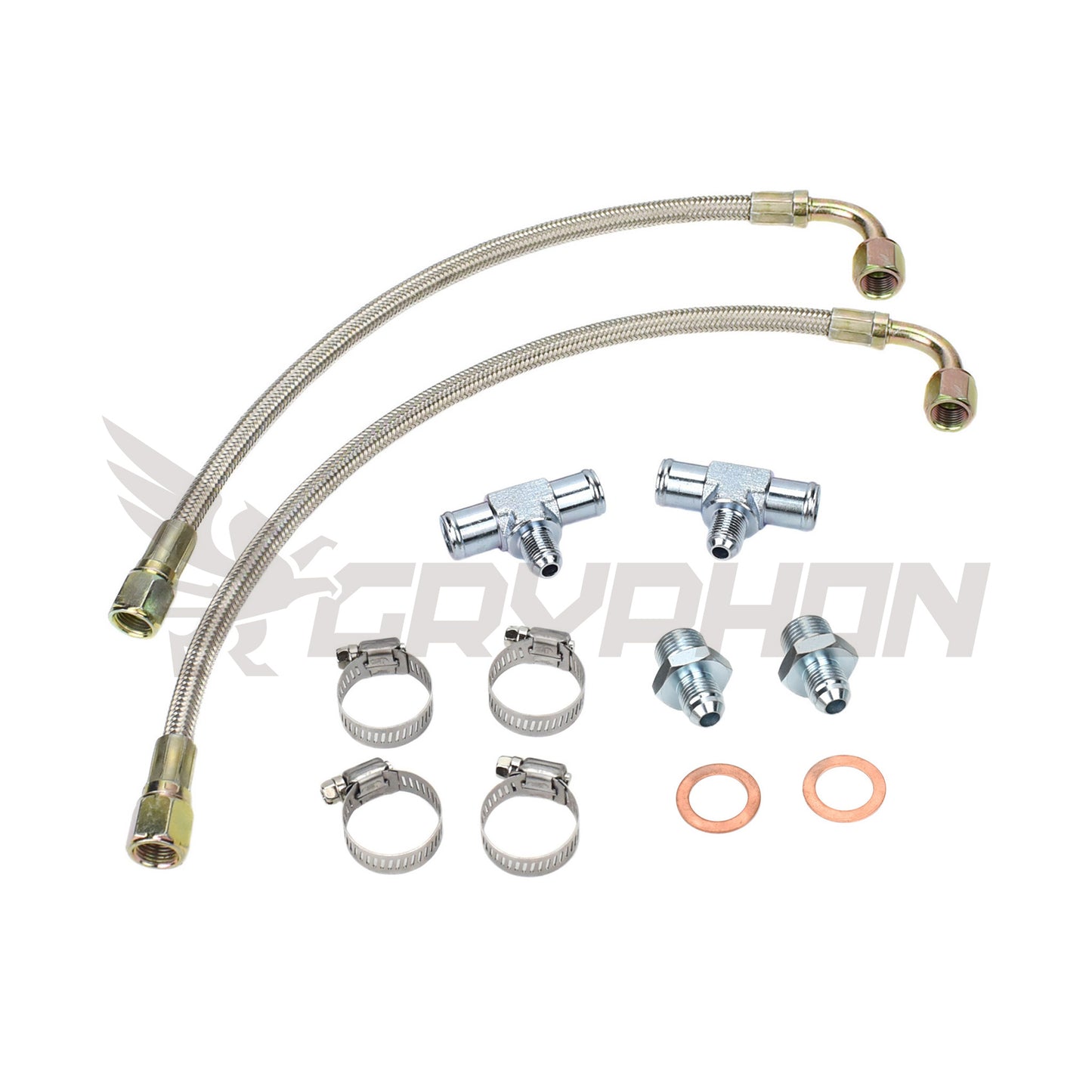 Universal Turbo Water Line Kit 6AN 3/8" Hose M18x1.5 (N/A to Turbo)