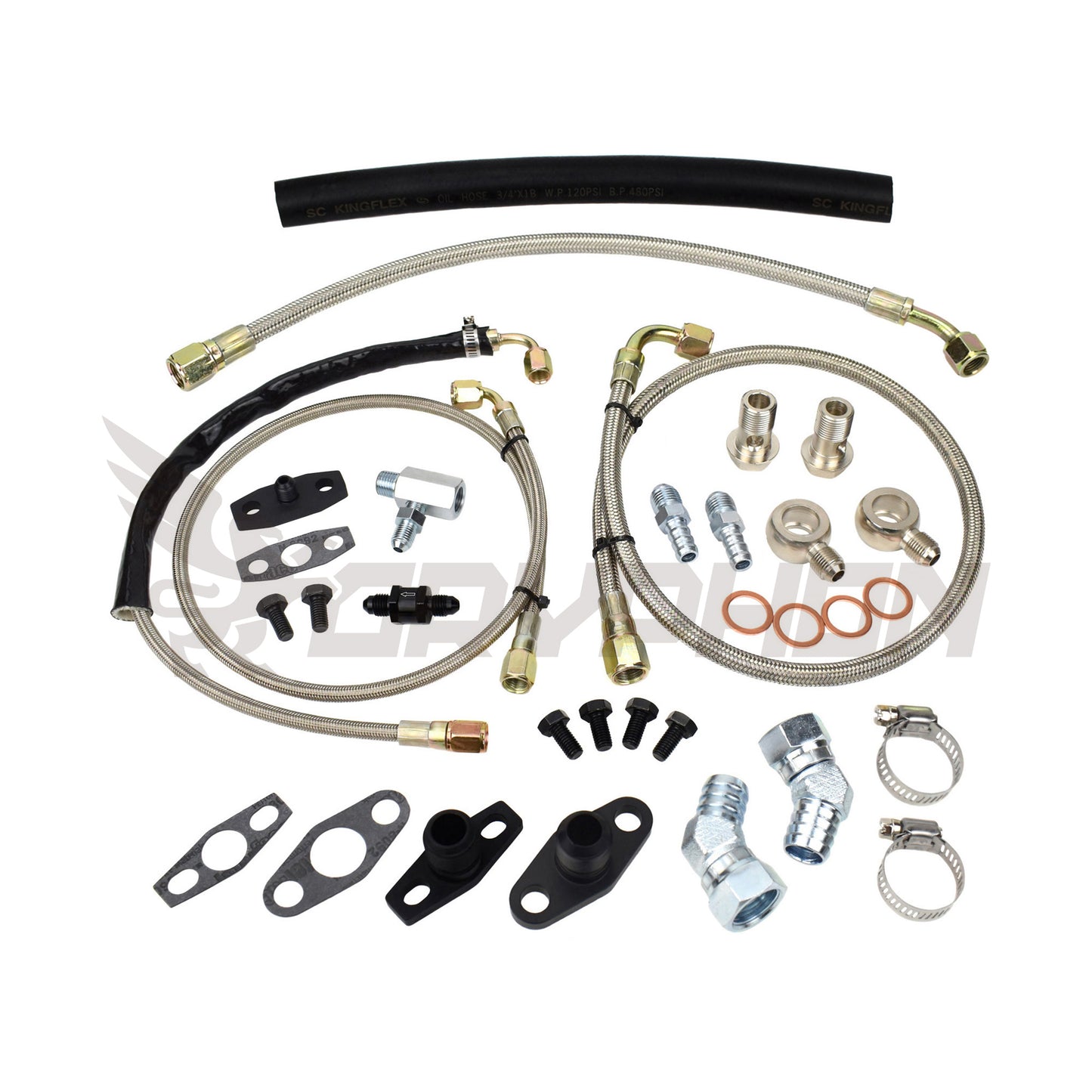 Turbo Oil Water Line Kit Ford Falcon XR6 BA BF Garrett GT4202 GT4294