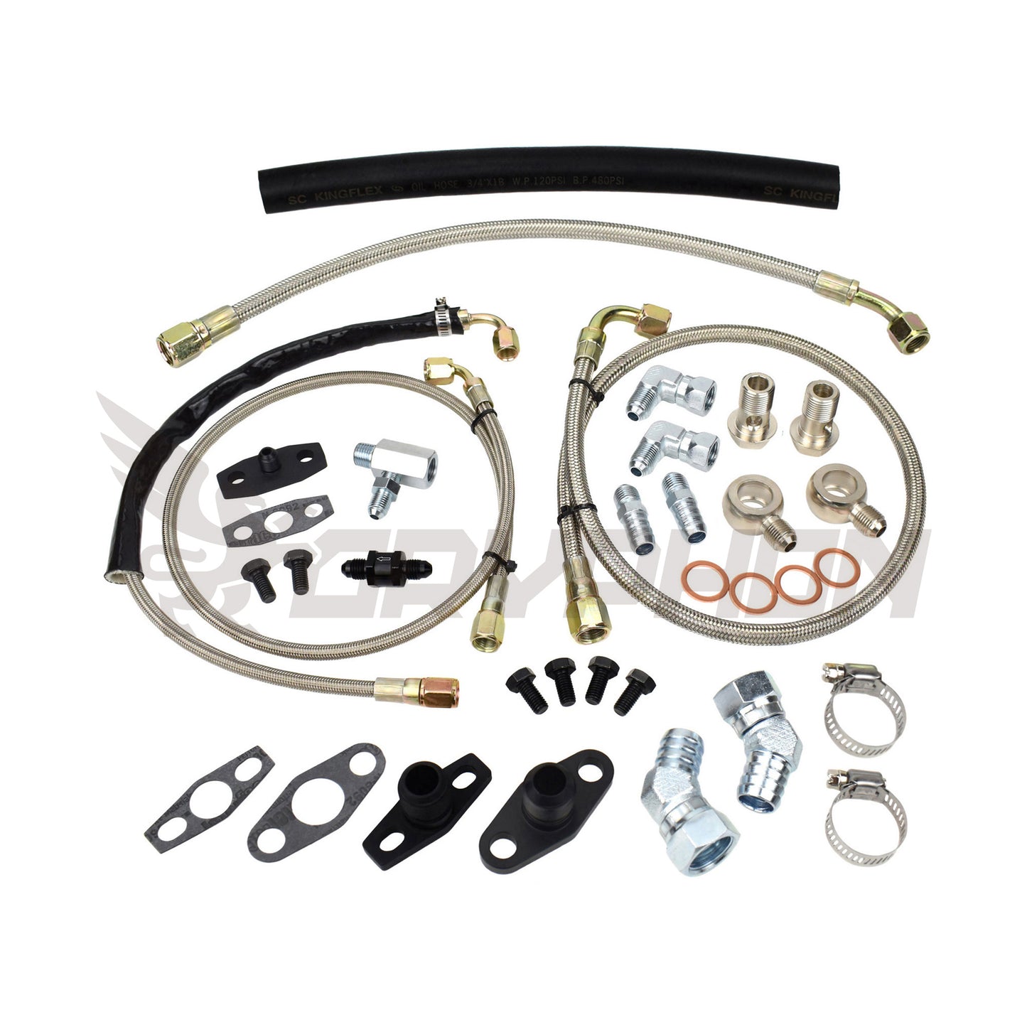 Turbo Oil Water Line Kit Ford Falcon XR6 FG Garrett GT4202 GT4294