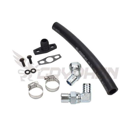 Turbo Oil Drain Hose Kit Mitsubishi Lancer 4B12 2.4L with EVO X 10 TD05H