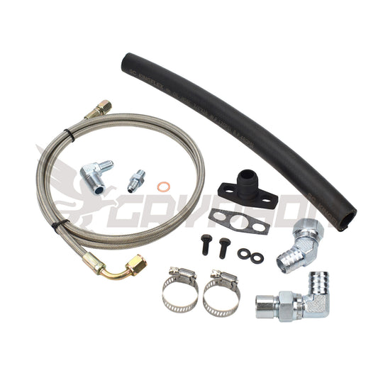 Turbo Oil Feed Return Line Kit Mitsubishi Lancer 4B12 2.4L with Ralliart stock TD04HL