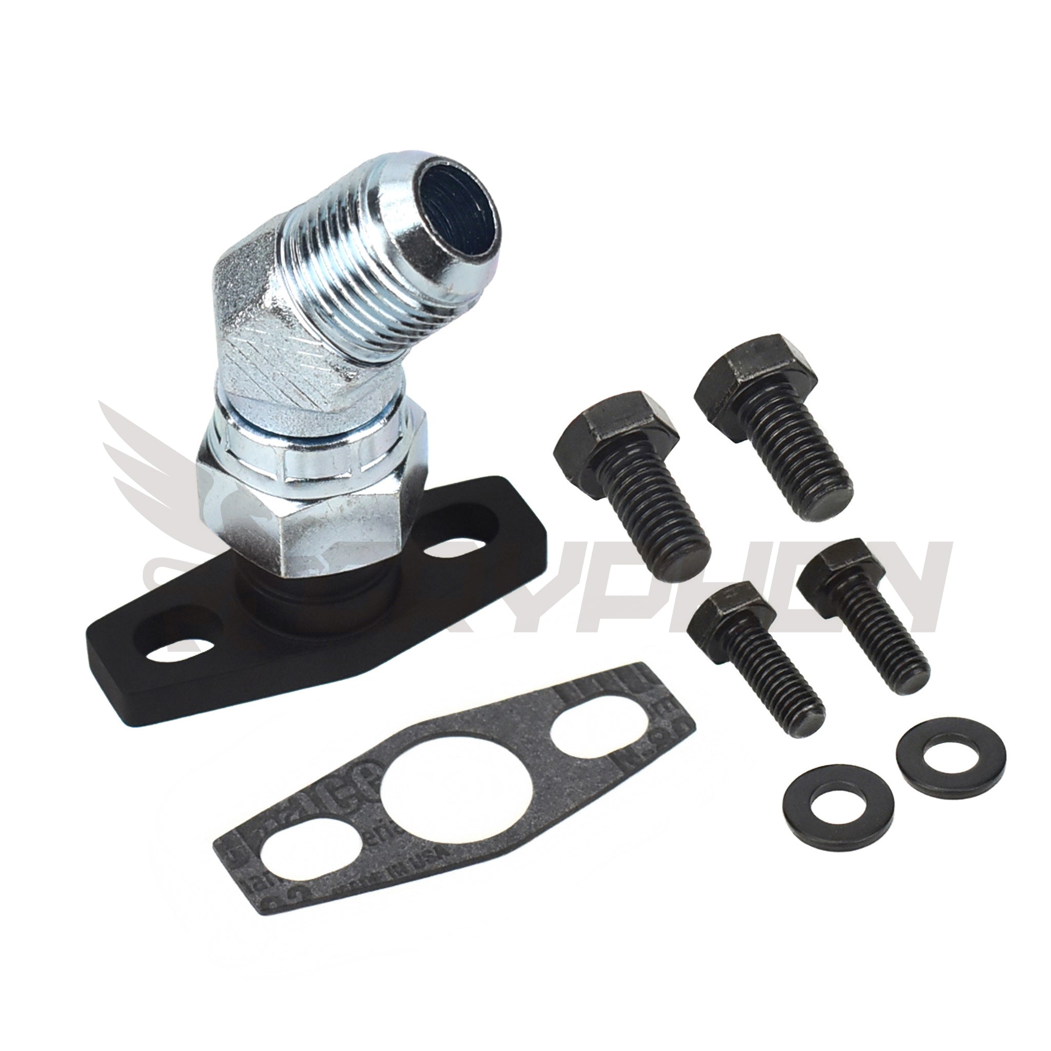 AN10 Turbo Oil Return Drain Flange Adapter For IHI RHF4 RHB4 RHB5 KKK