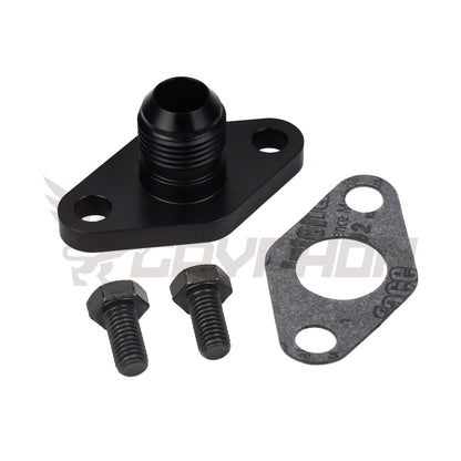 Toyota Supra 1JZ 2JZ Oil Pan Drain Flange Kit | 10AN & 3/4" Barb