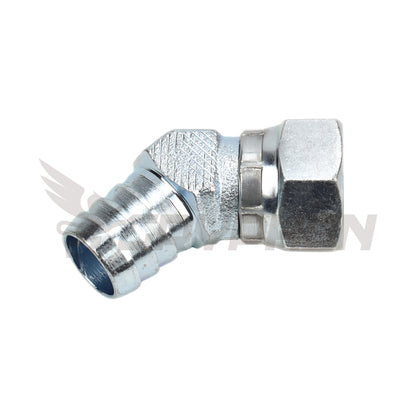 Swivel Fitting 45 Degree 10AN to 3/4" Barb