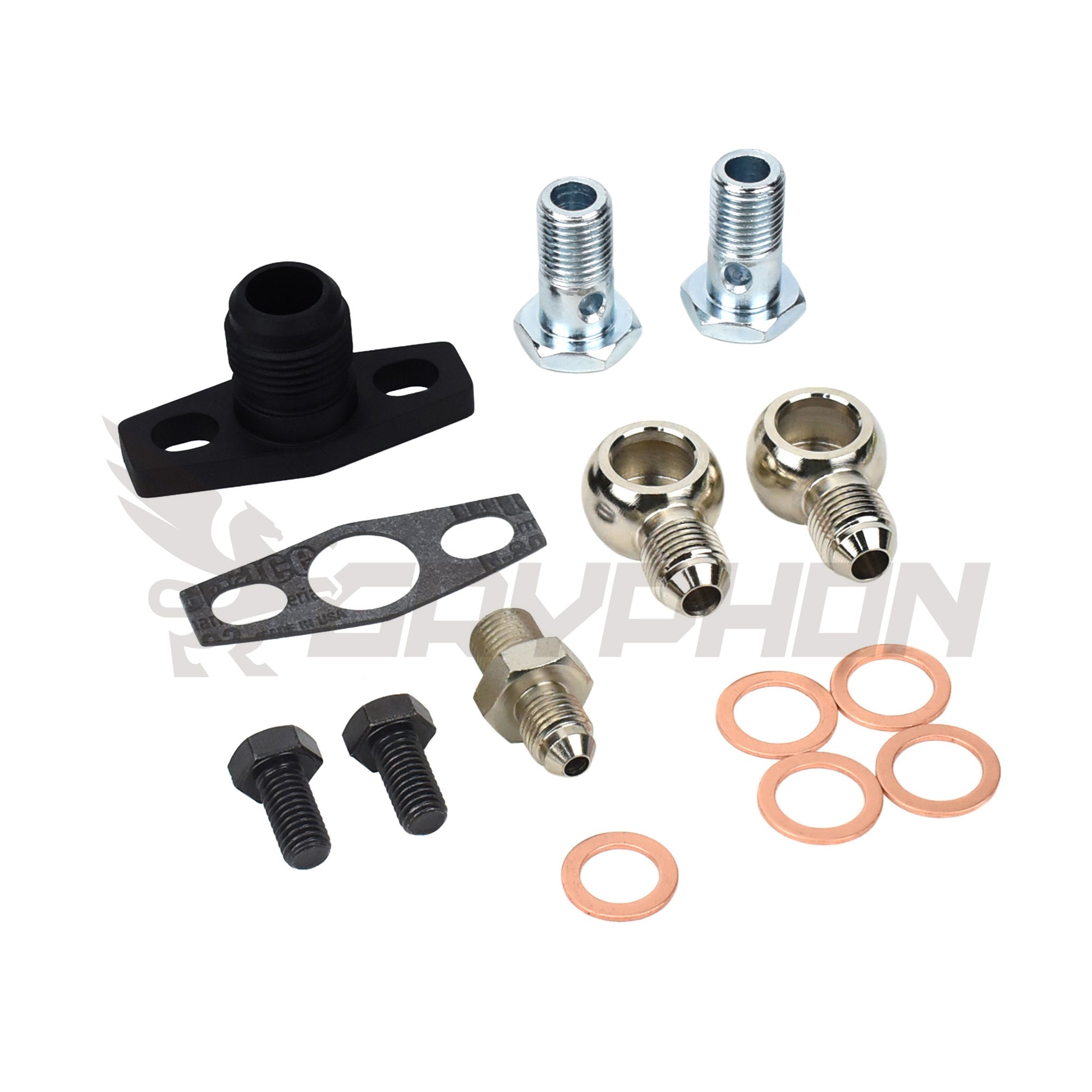 Turbo oil and water fittings for BorgWarner EFR Series Turbo