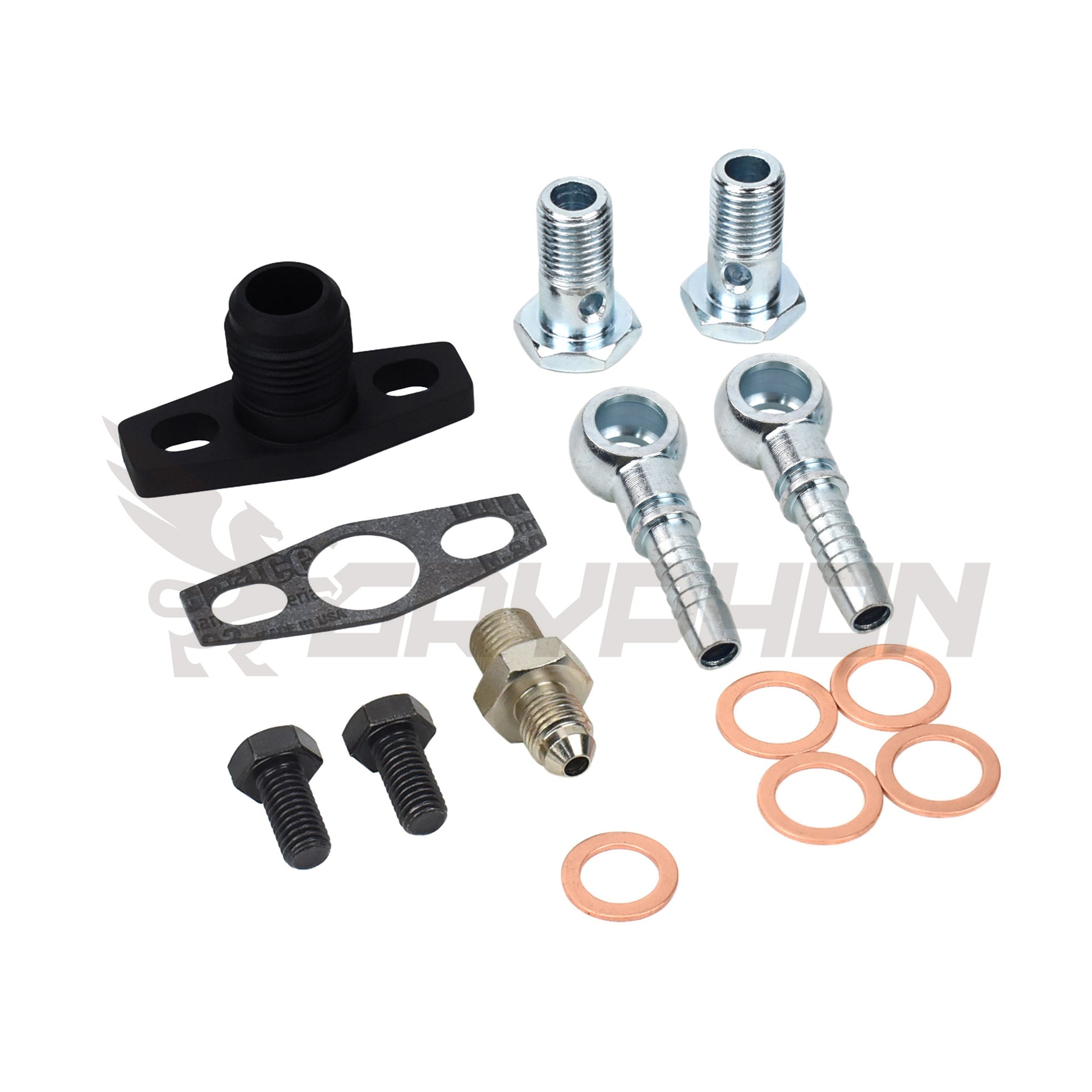Turbo oil and water fittings for BorgWarner EFR Series Turbo