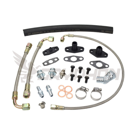 Turbo Oil Water Line Kit Toyota Supra 1JZ 2JZ with Garrett GT37R GT40R GT42R GT45R