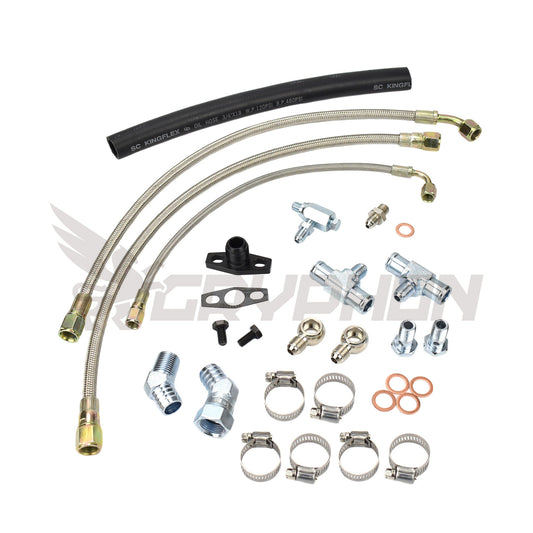 Complete oil and water fitting kit for Toyota 2RZ-FE 3RZ-FE with BorgWarner EFR 7670 8374 turbo