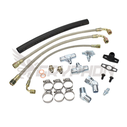 Turbo Oil Water Line Kit Toyota 2TR-FE with Garrett GT28R GT30R
