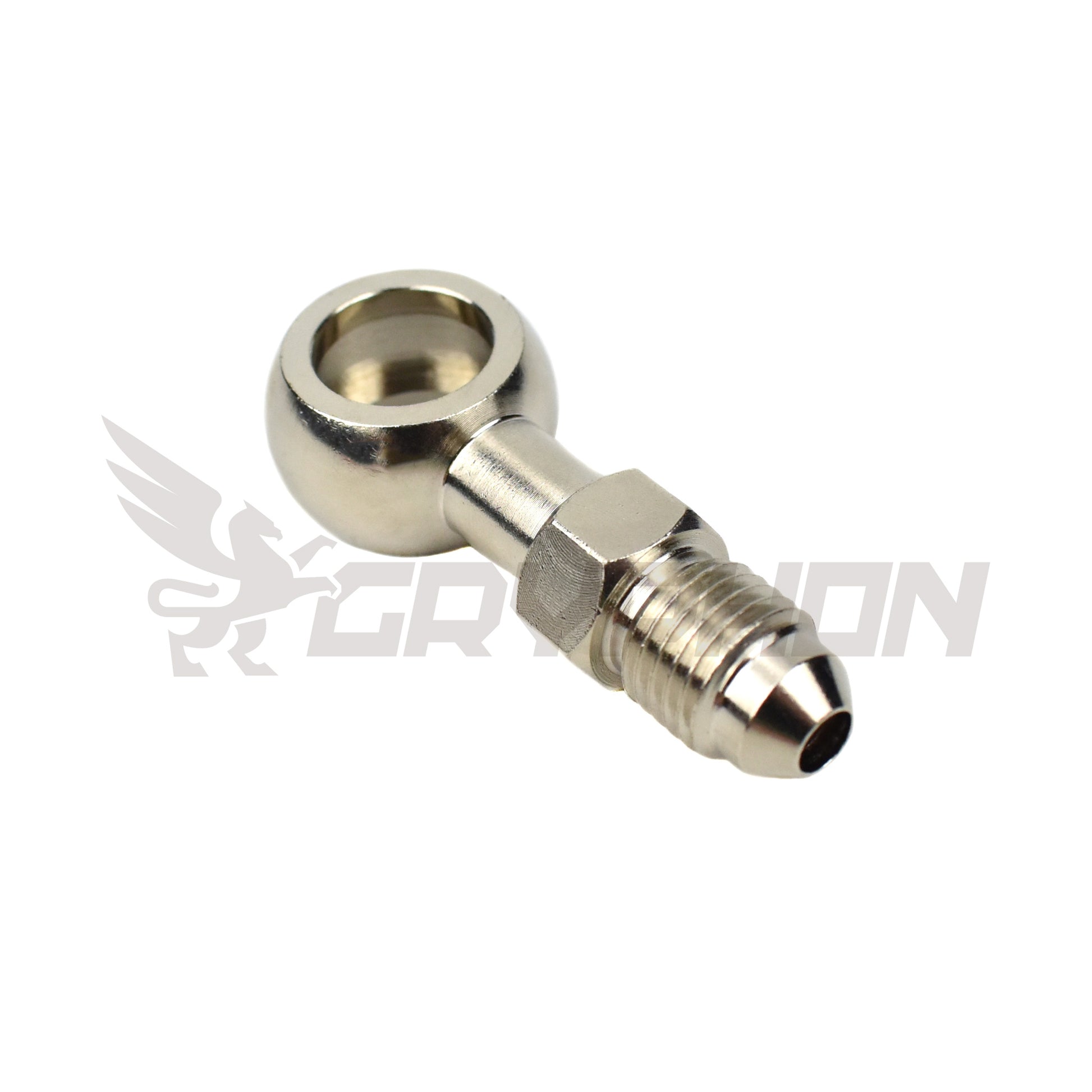 4AN to M12 banjo eye fitting for universal oil, water, and fuel systems