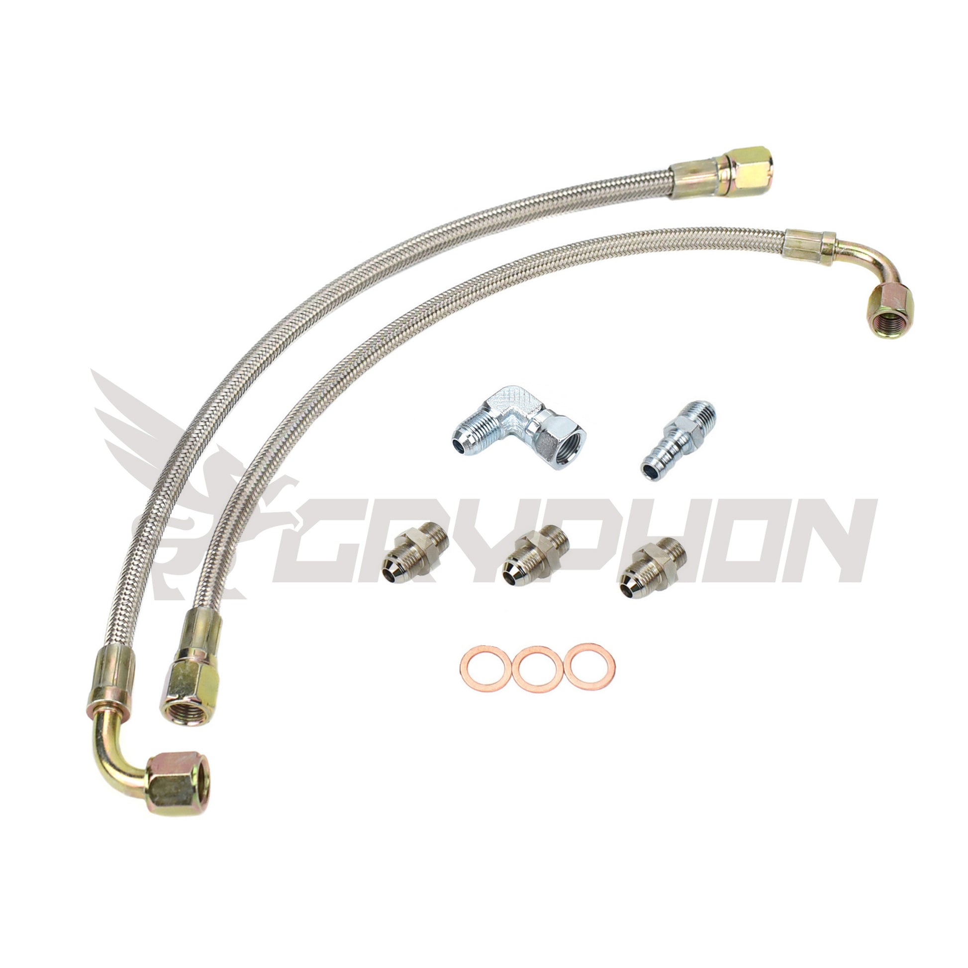 Turbo Water Line Kit for Nissan 180SX Silvia S13 SR20DET with TD05H TD06 16G 18G 20G turbo.