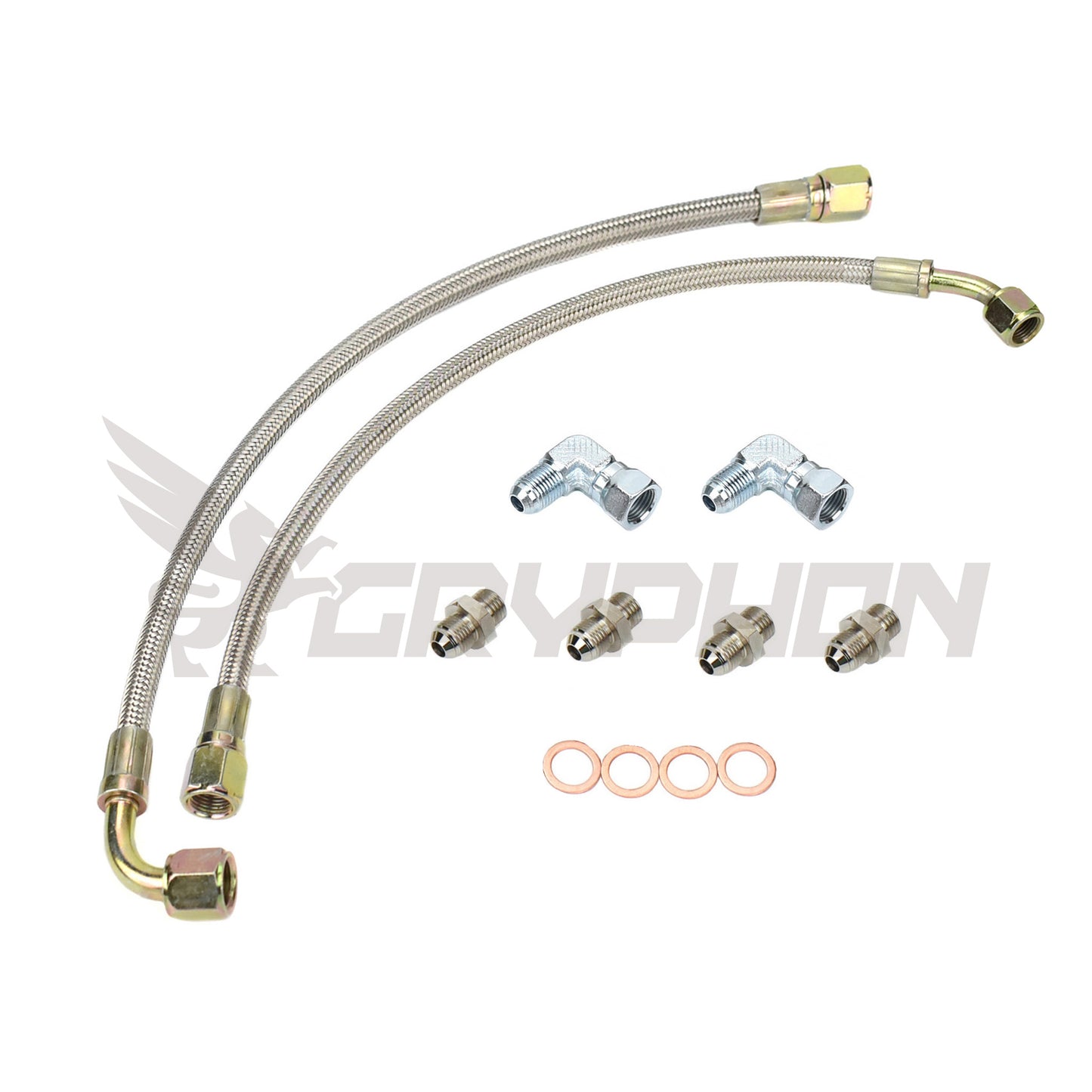 Turbo Water Line Kit for Nissan 200SX S14 S15 SR20DET with Garrett G-Series such as G25-550 G25-660 G30-660 G30-770 G30-900 G35-900 G35-1050 ball bearing turbo.