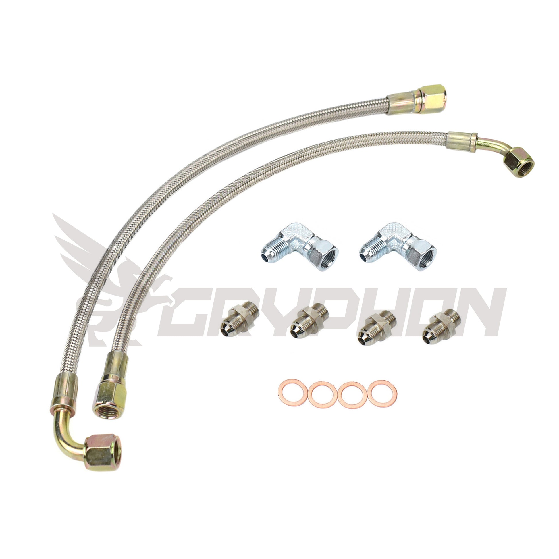 Turbo Water Line Kit for Nissan 200SX S14 S15 SR20DET with Garrett T25 T28 TB25 TB28 journal bearing turbo.