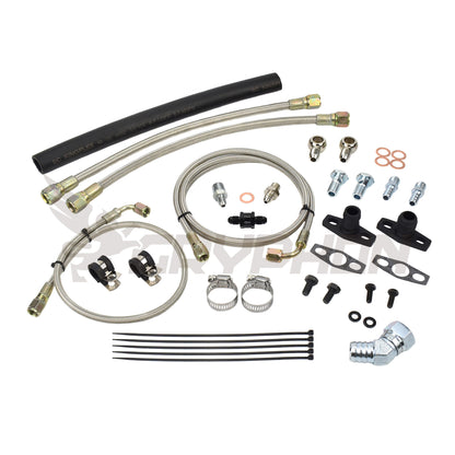 Turbo oil and water line kit for Mitsubishi EVO 4~9 4G63T engine with BorgWarner EFR turbo upgrade


