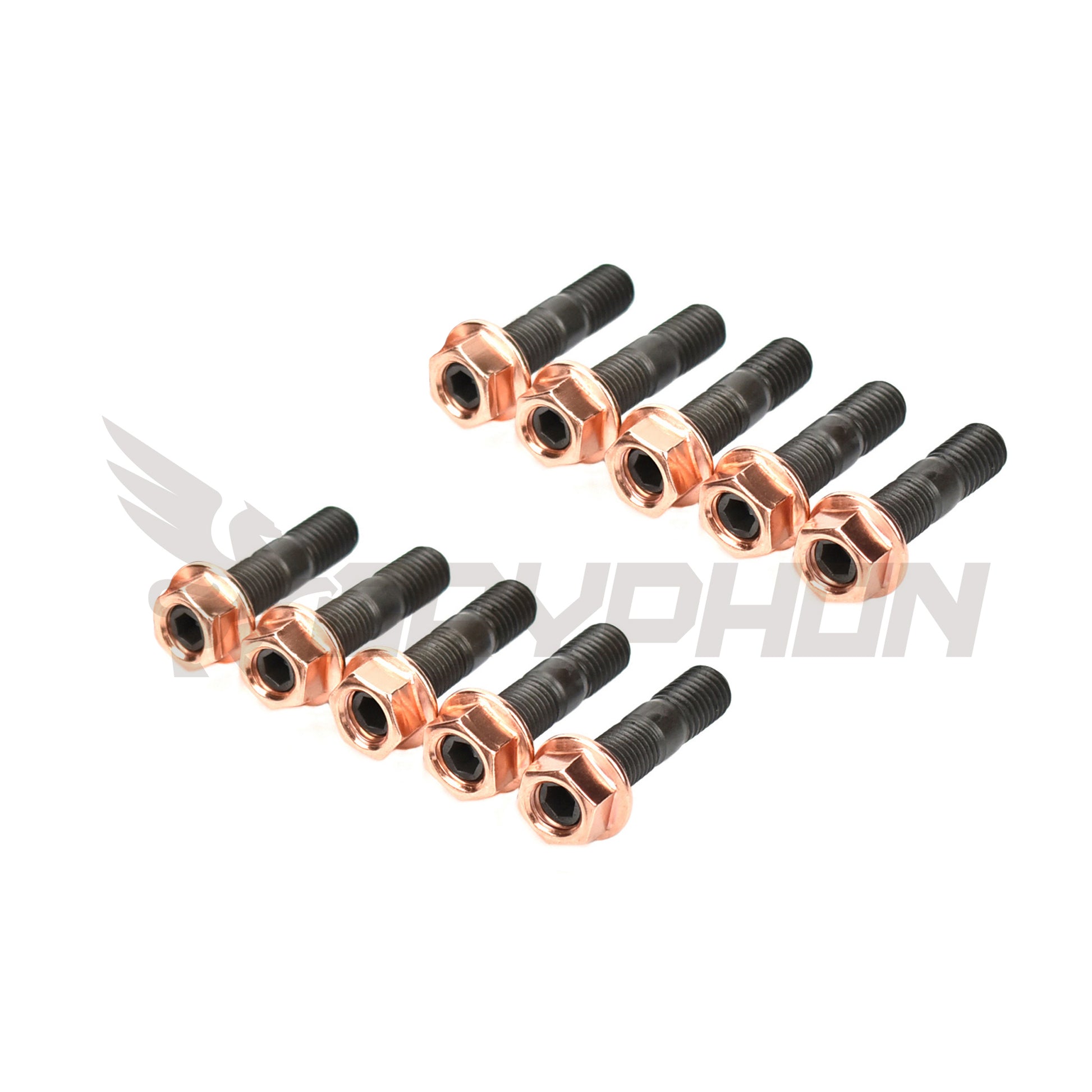 Exhaust manifold stud and nut kit for Mitsubishi Lancer Evolution X 4B11T
