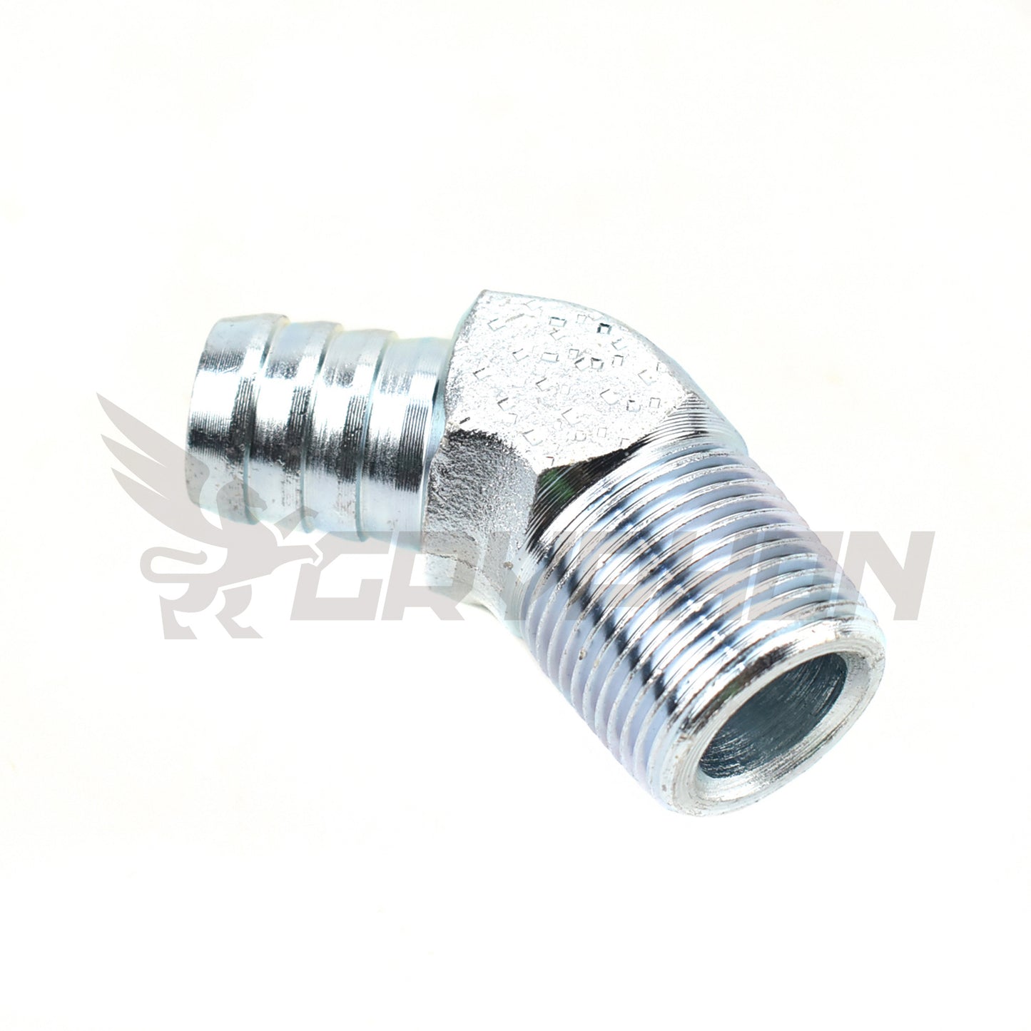 45° Elbow Fitting – 3/4" Barb to 3/4" BSPT for Turbo Oil Drain