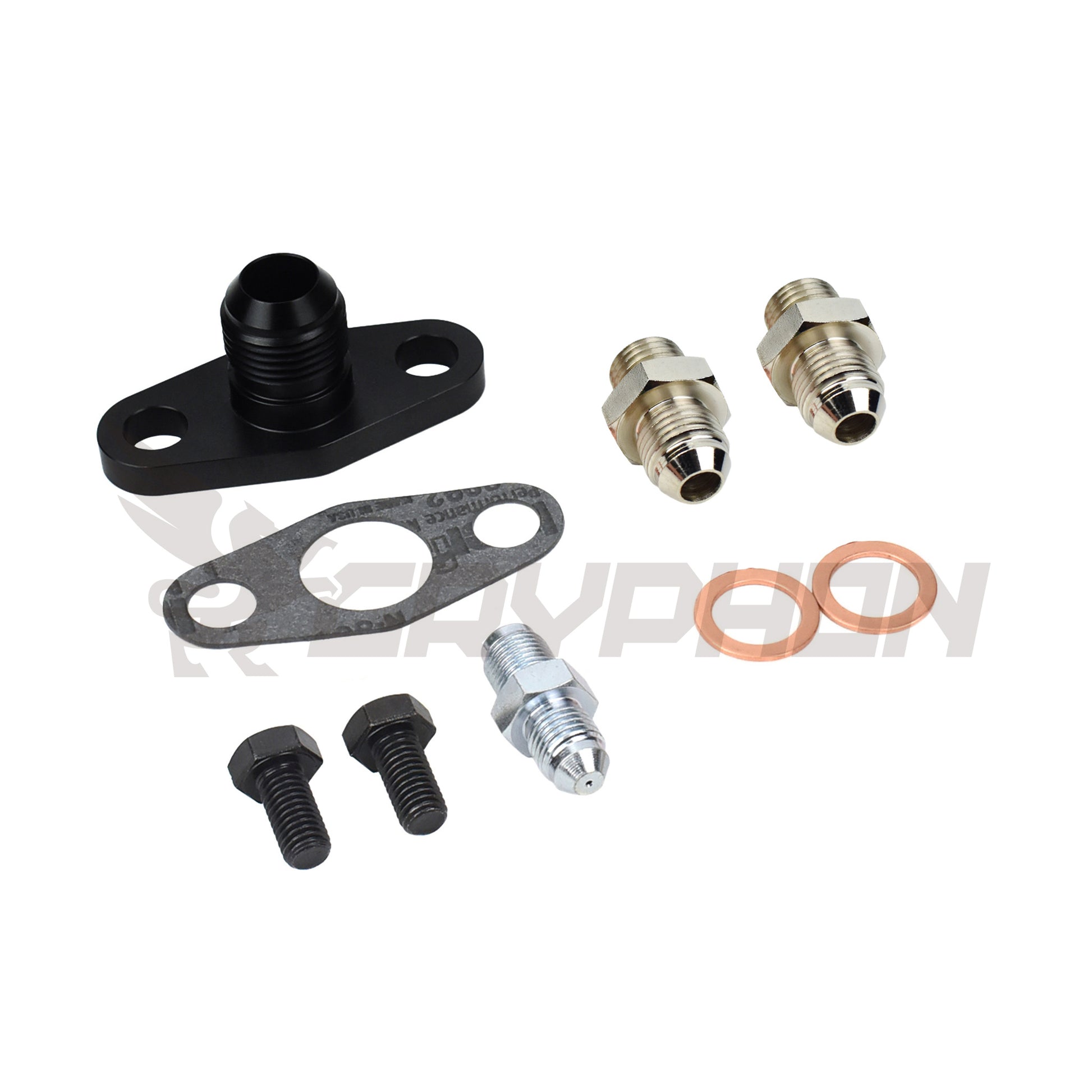 Turbo oil and water fittings for Garrett GTW34 GTW36 GTW38 ball bearing turbo.