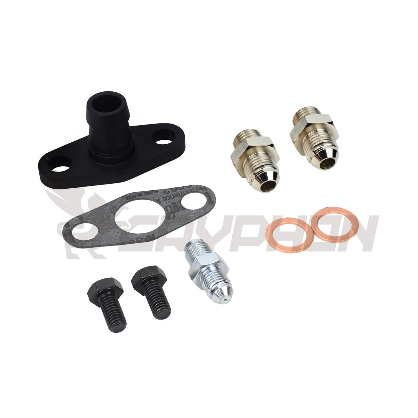 Turbo oil and water fittings for Garrett GTW34 GTW36 GTW38 ball bearing turbo.