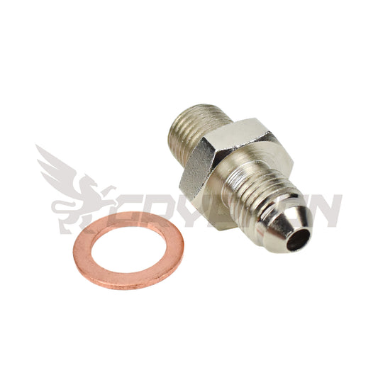 4AN turbo oil feed adapter fitting for Holset HX30, HX35, HX40, HX45, HX50, HX55, HE250, HE300