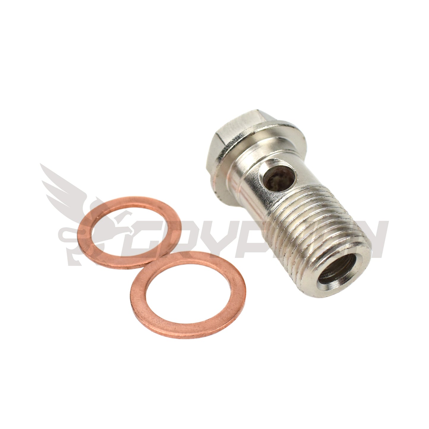 M16x1.5 metric banjo bolt kit with crush washer for turbo, oil, and coolant applications