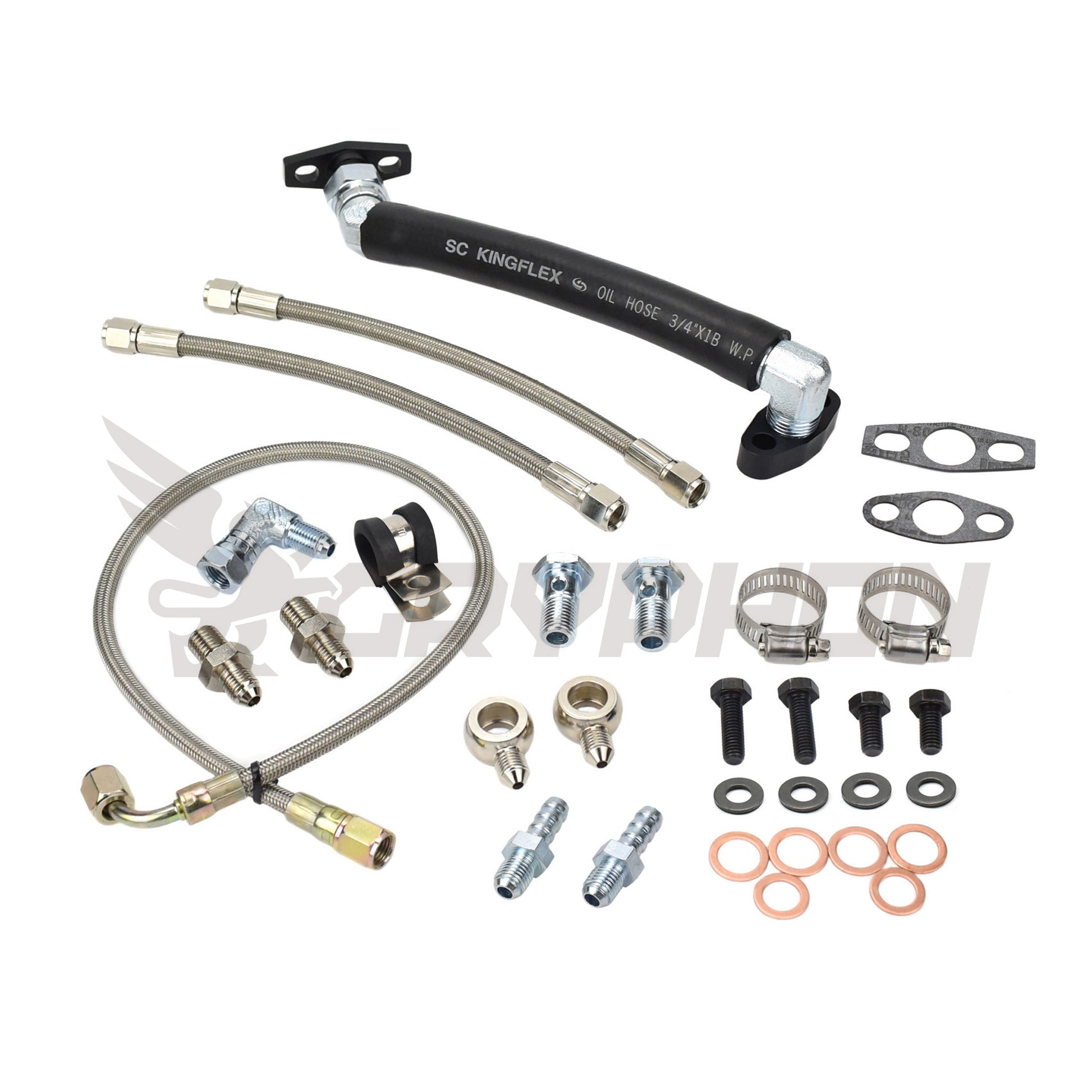 Turbo Oil Water Line Kit Mazdaspeed MS3 MS6 CX-7 Axela 2.3L K0422
