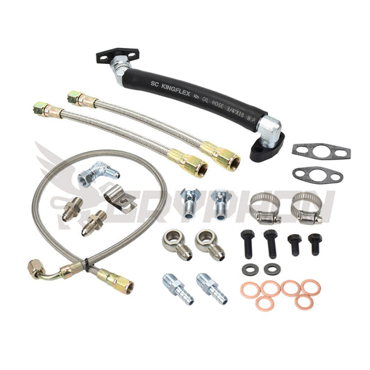 Oil and water line kit for Mazdaspeed 3 6 CX-7 with BorgWarner EFR 7163 turbo