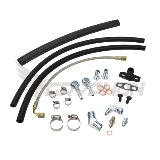 Turbo oil and water line kit for Mazda Miata early MK1 with GT25R GT28R ball bearing turbo