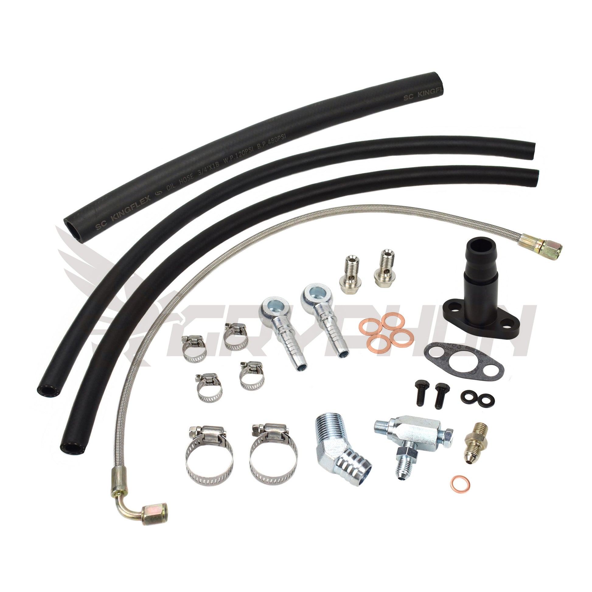 Turbo Oil Water Line Kit Mazda MX5 Miata MK2 MK2.5 with TD04 TD04L TD04HL