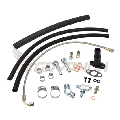 Turbo Oil Water Line Kit Mazda MX5 Miata MK2 MK2.5 with TD04 TD04L TD04HL