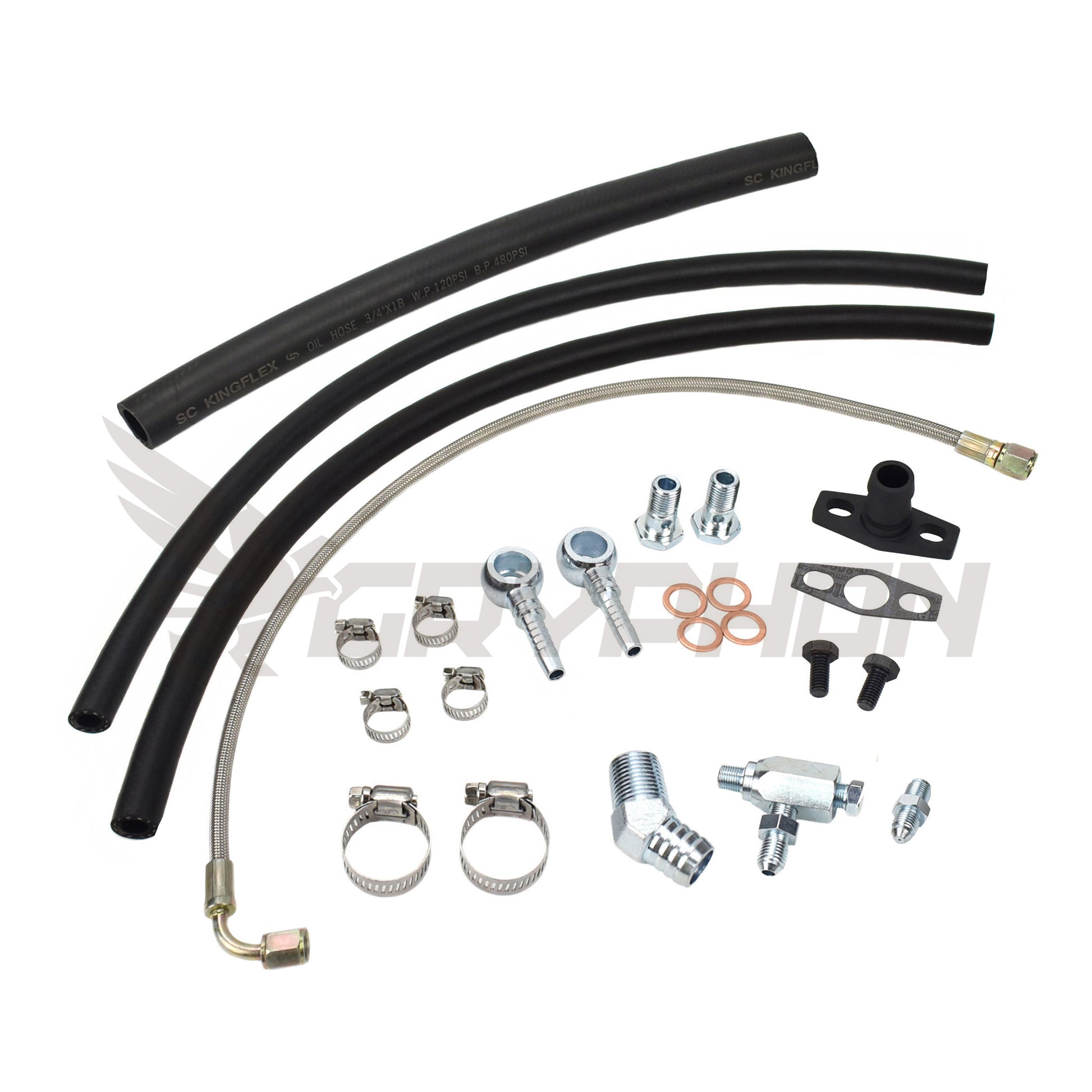 Turbo oil and water line kit for Mazda Miata Late MK1 with T25 T28 turbo – N/A engine to turbo conversion