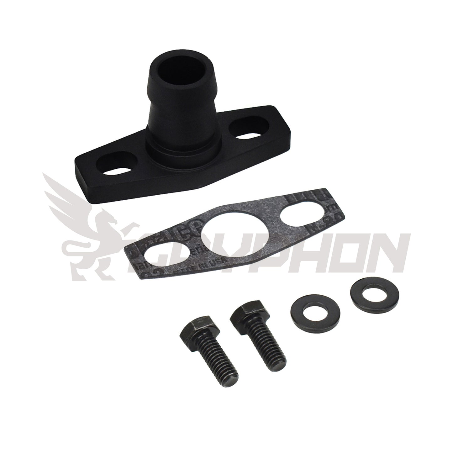 3/4" Barb turbo oil drain flange for Mitsubishi TD05H-14B, TD05H-16G, TD05H-18G, TD06-20G, TD06SL2-60-1, etc.