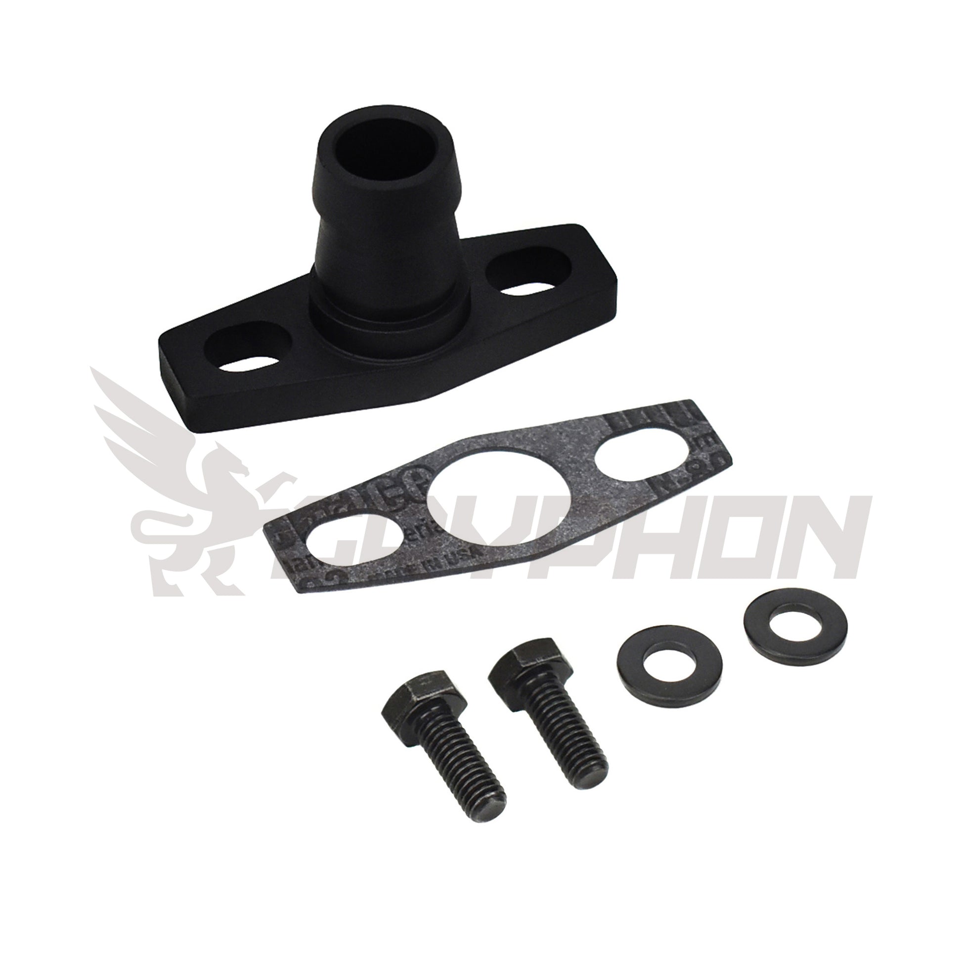 3/4" Barb turbo oil drain flange for Mitsubishi TD05H-14B, TD05H-16G, TD05H-18G, TD06-20G, TD06SL2-60-1, etc.