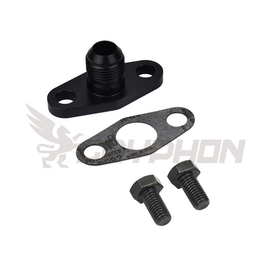 10AN Turbo Oil Drain Flange for Precision PTE 5558, 5858, 5862, 6266, 6466, 6870, 7675, 8284, and more.
