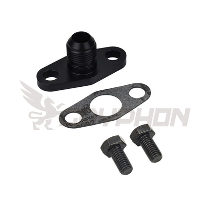 Nissan Skyline R32 R33 R34 RB20DET RB25DET stock turbo oil drain flange kit with gasket and bolts