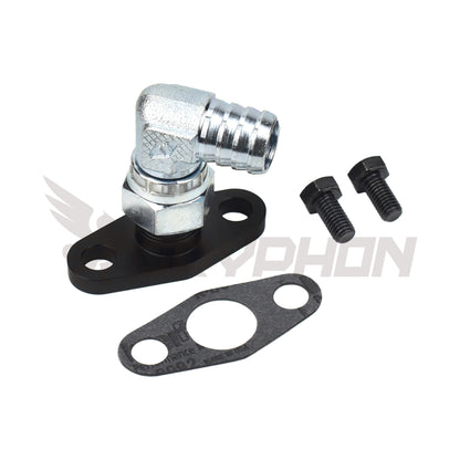Nissan Skyline R32 R33 R34 RB20DET RB25DET stock turbo oil drain flange kit with gasket and bolts