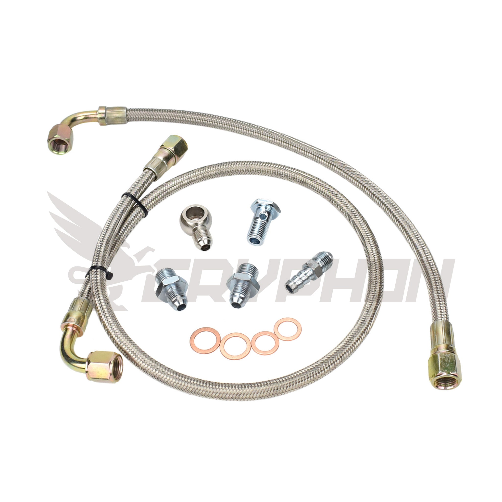 RB20DET RB25DET Stock Turbo Water Line Kit 6AN Braided GRYPHONTEK RB20DET RB25DET Stock Turbo Water Line Kit 6AN Braided GRYPHONTEK