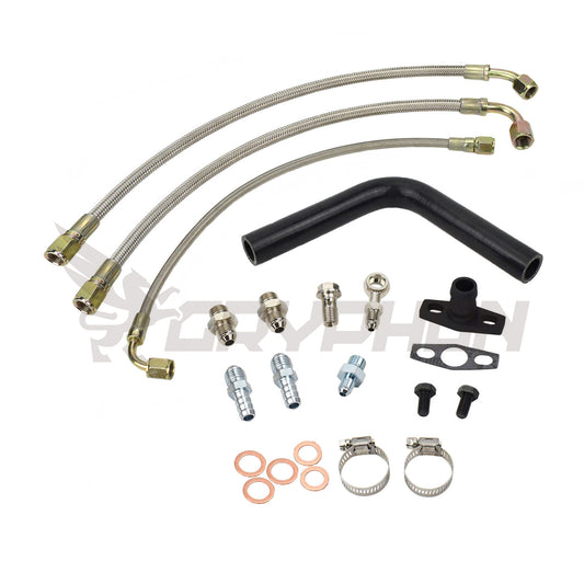 Turbo Oil Water Line Kit Toyota Starlet EP82 EP91 4E-FTE with GT25R GT28R