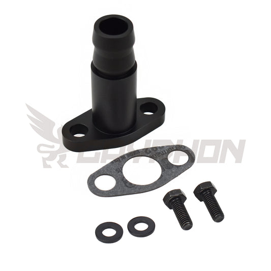 3/4" Barb turbo oil drain flange for Mitsubishi TD04-13T, TD04L-14T, TD04HL-15T, etc.
