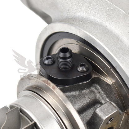 Toyota CT9 CT12 CT15 CT20 CT26 6AN Turbo Water Fitting Installed 
