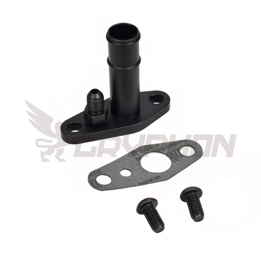 Turbo oil feed and return flange kit for Toyota CT9 CT12 CT15 CT20 CT26 with 4AN feed and 3/4" drain barb