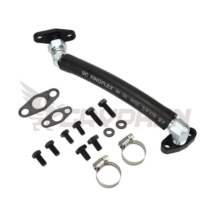 Turbo Oil Drain Hose Kit Mazdaspeed MS3 MS6 CX-7 Axela 2.3L BorgWarner S200 S300 S400