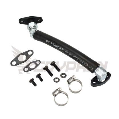 Turbo Oil Drain Hose Kit Mazdaspeed MS3 MS6 CX-7 Axela 2.3L Precision PTE