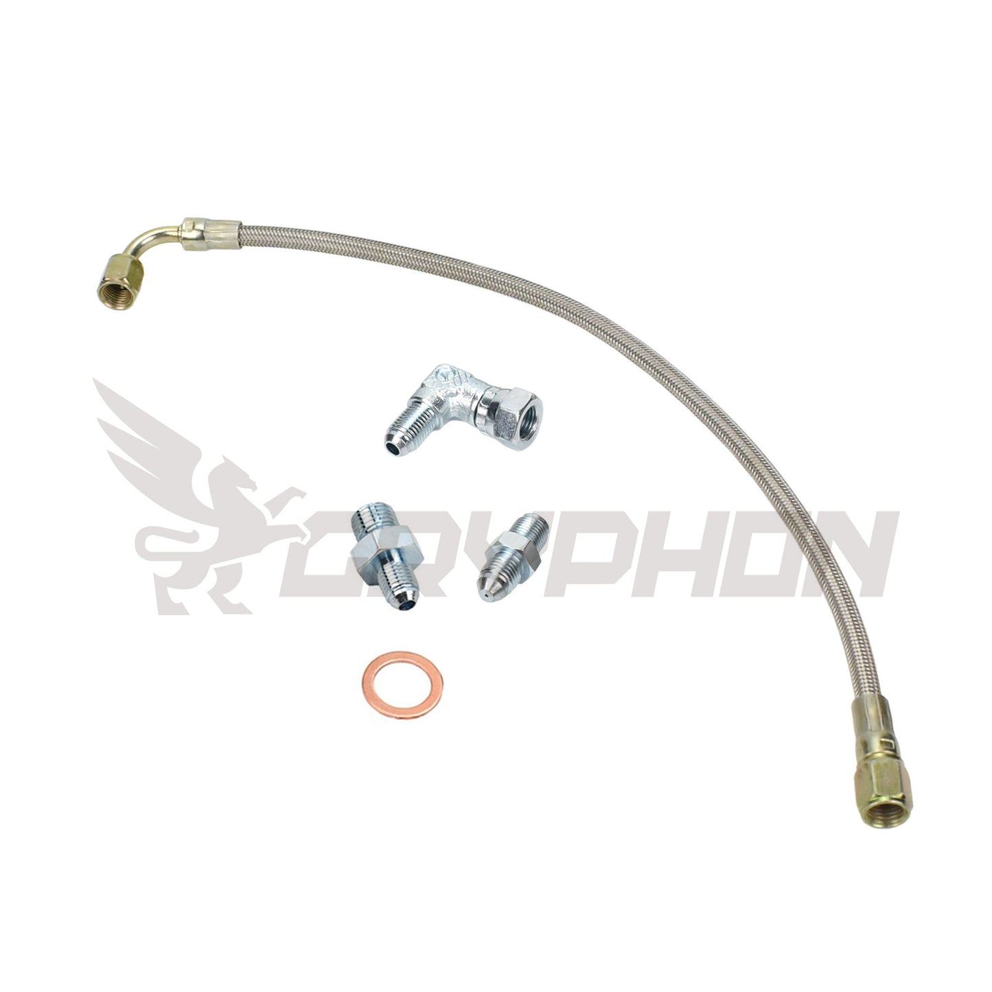 Turbo Oil Feed Line Kit Toyota Starlet Glanza EP82 EP91 4E-FTE with Garrett GT25R GT28R