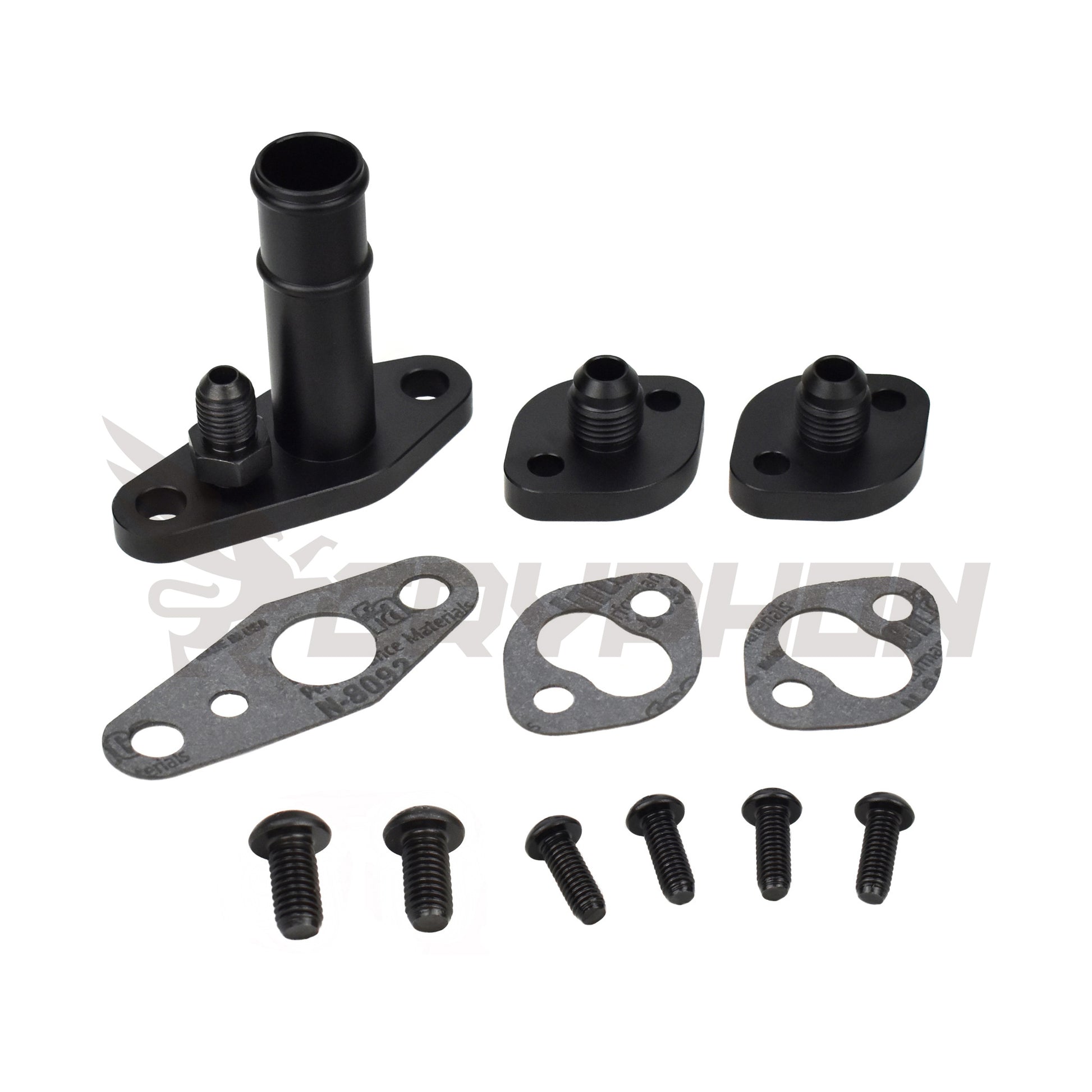 4AN Oil Feed 3/4" Oil Return Flange and 6AN water flange for Toyota CT9 CT12 CT15 CT20 CT26 turbo