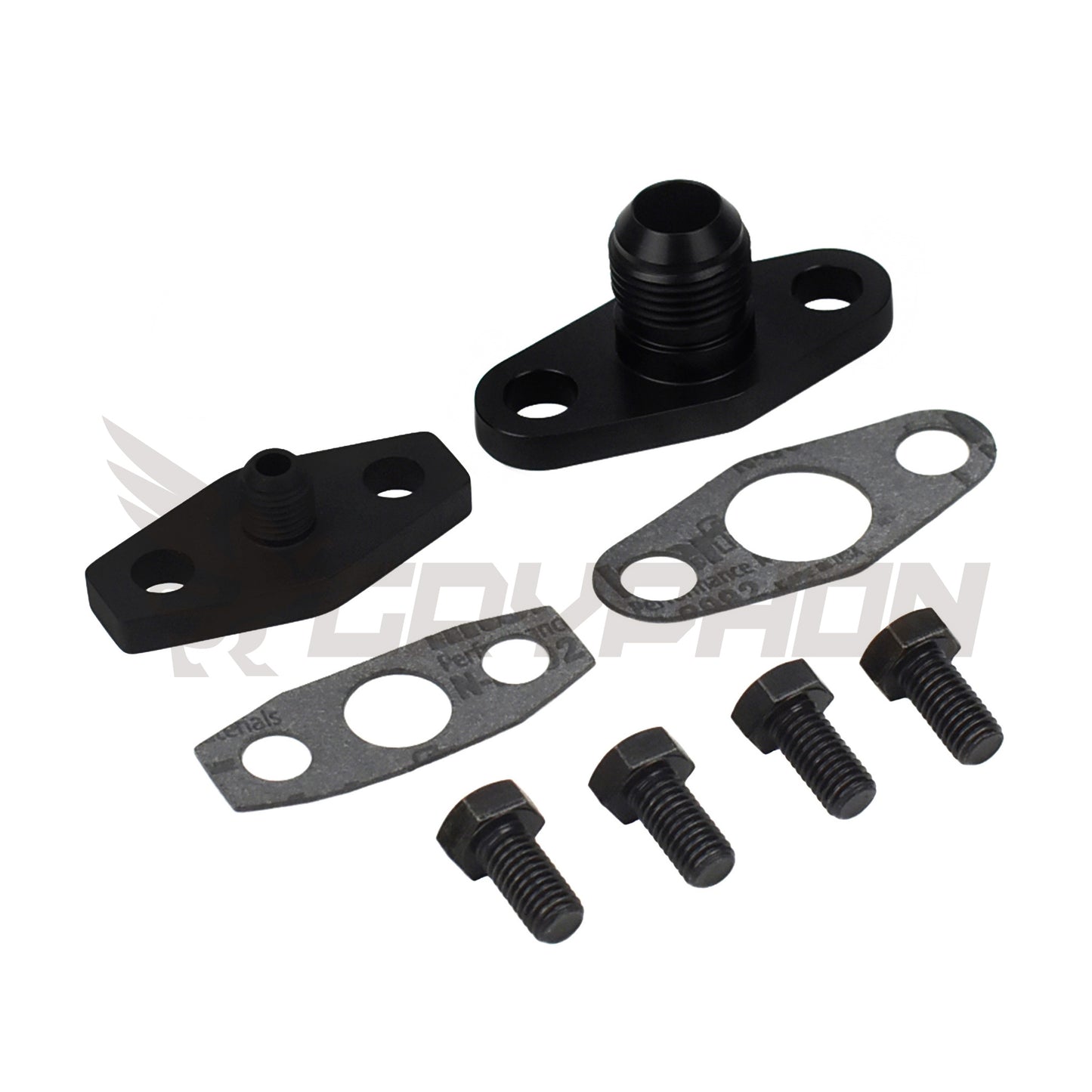 Holden VL RB30ET Garrett T3 turbo oil feed return fitting kit 