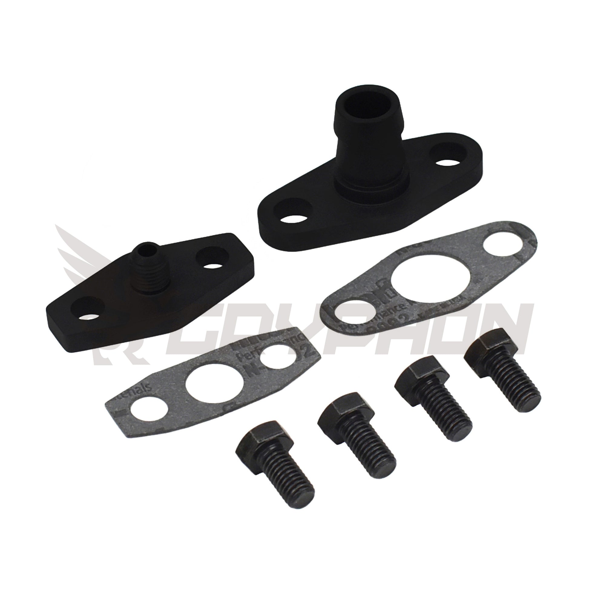 Holden VL RB30ET Garrett T3 turbo oil feed return fitting kit 