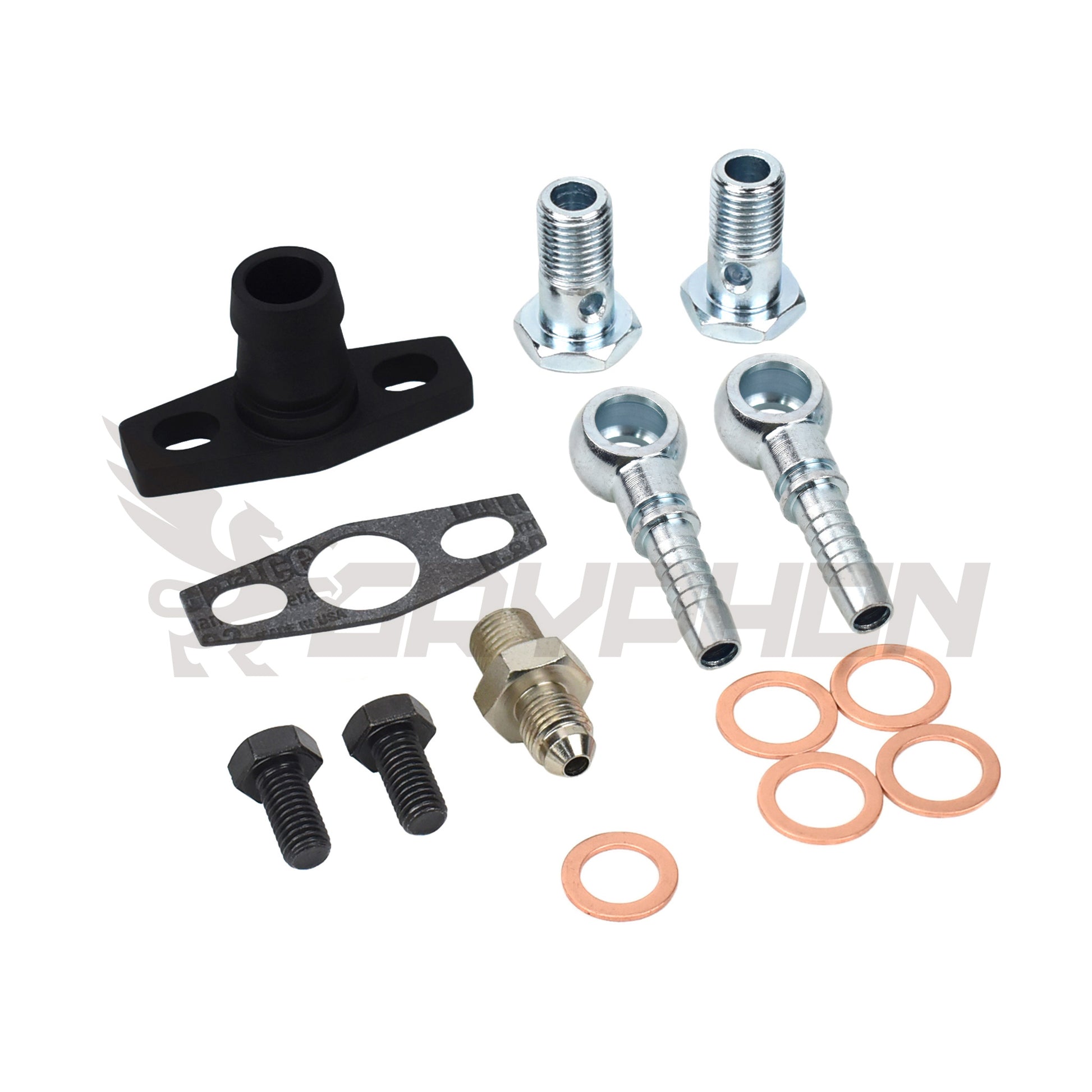 Turbo oil and water fittings for BorgWarner EFR Series Turbo