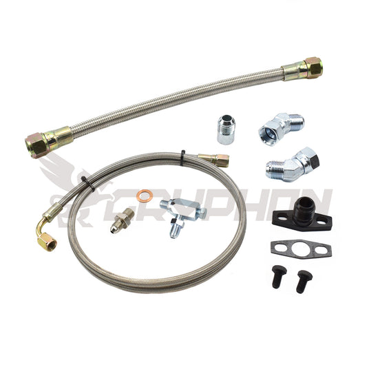 Braided Turbo Oil Feed Return Line Kit BorgWarner EFR Series